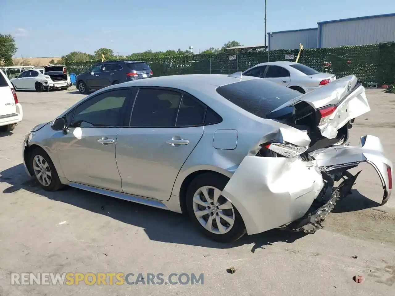 2 Photograph of a damaged car JTDEPRAE3LJ077492 TOYOTA COROLLA 2020