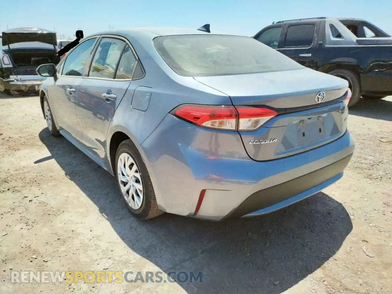3 Photograph of a damaged car JTDEPRAE3LJ089013 TOYOTA COROLLA 2020