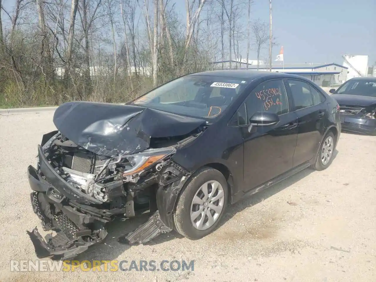 2 Photograph of a damaged car JTDEPRAE3LJ107395 TOYOTA COROLLA 2020