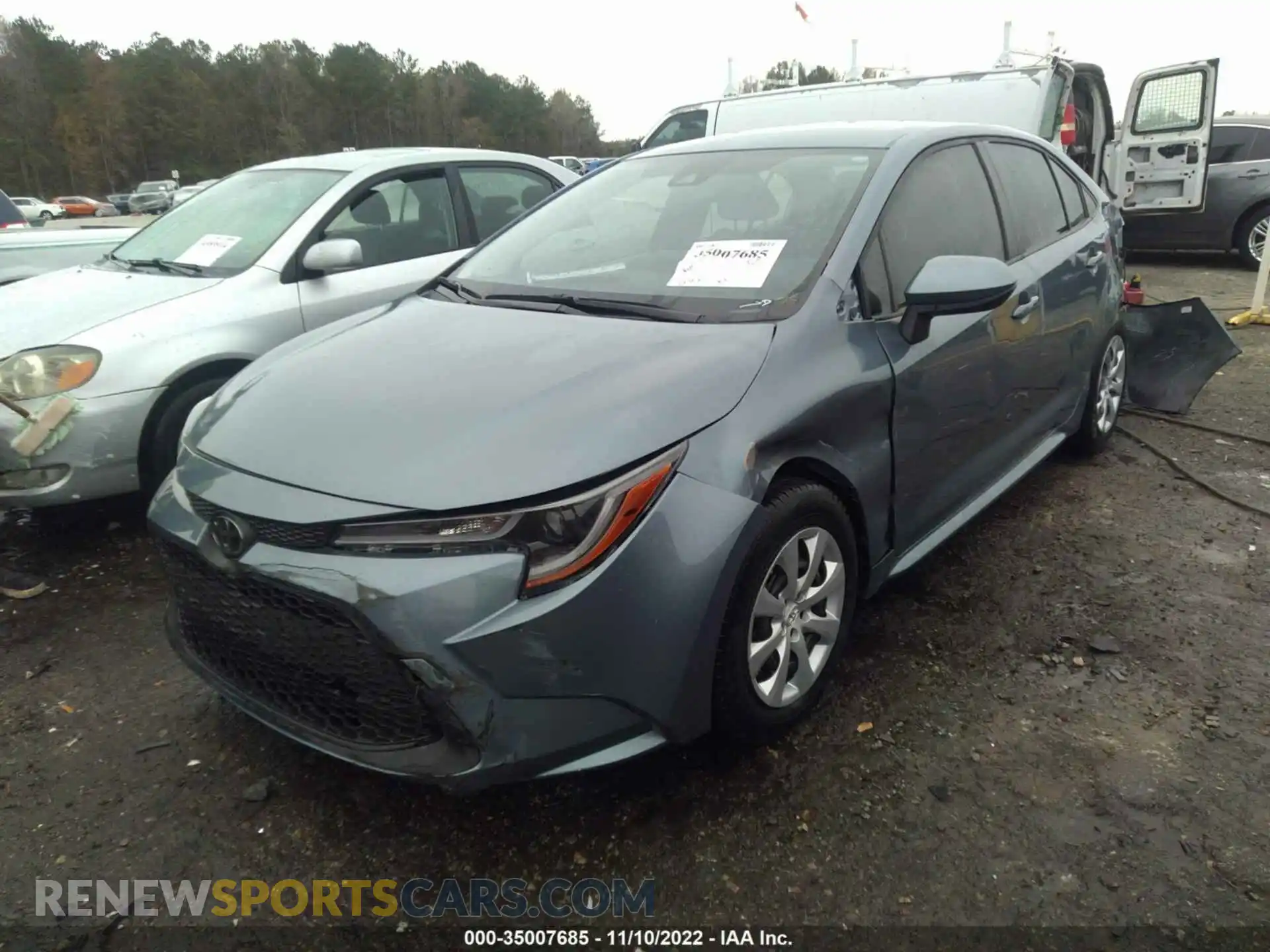 2 Photograph of a damaged car JTDEPRAE3LJ110104 TOYOTA COROLLA 2020