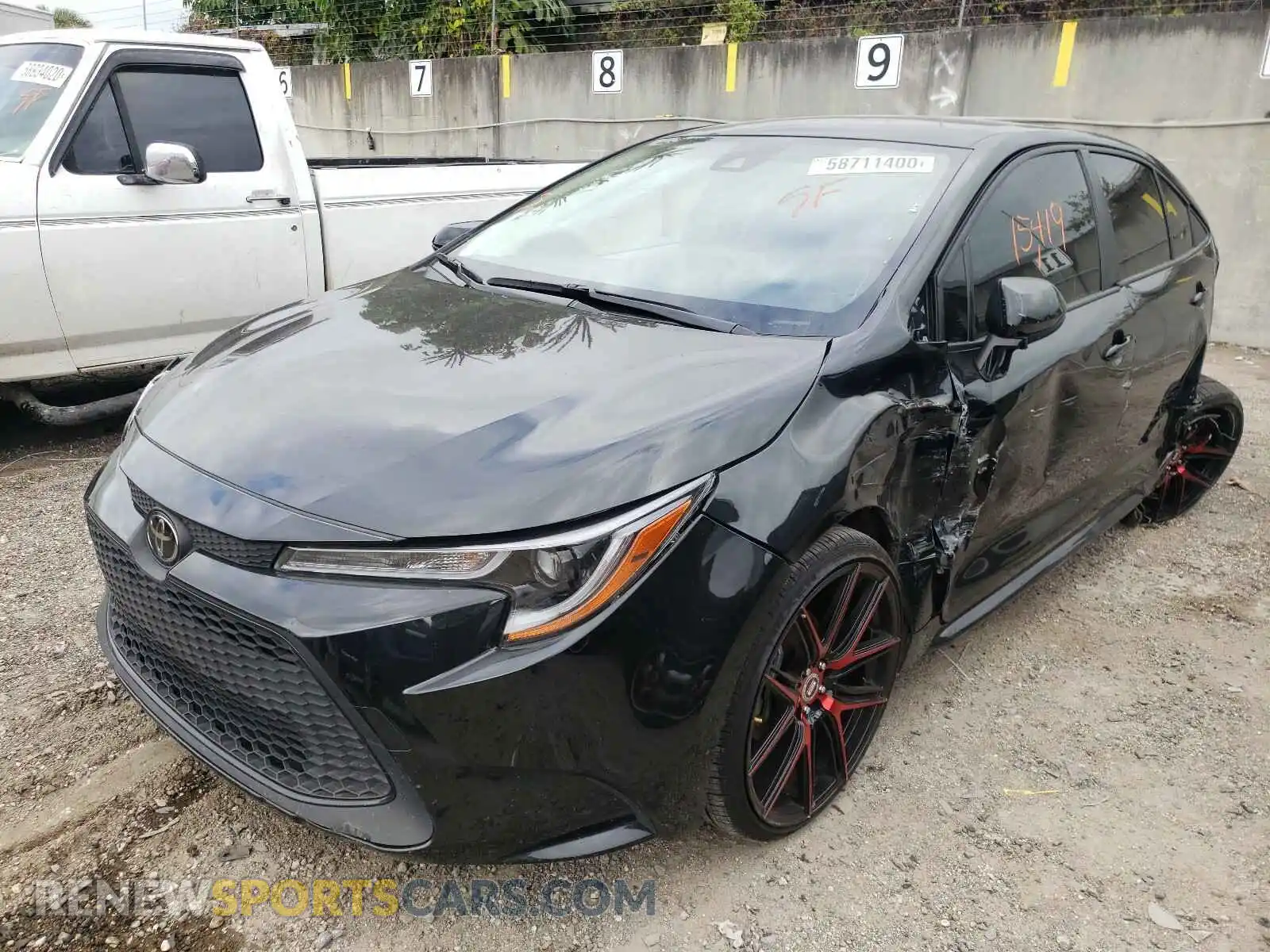 2 Photograph of a damaged car JTDEPRAE3LJ115965 TOYOTA COROLLA 2020