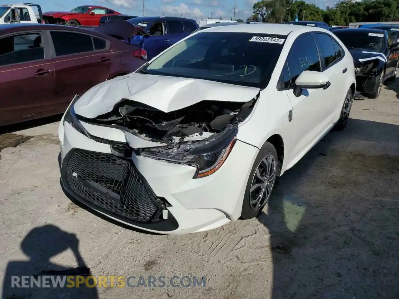 2 Photograph of a damaged car JTDEPRAE3LJ116002 TOYOTA COROLLA 2020