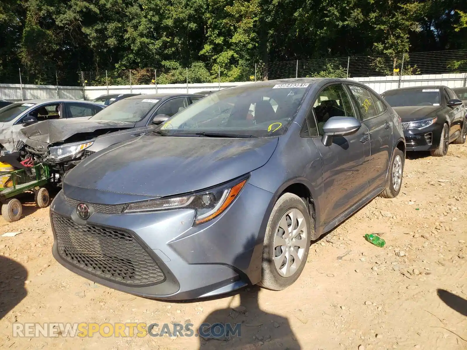 2 Photograph of a damaged car JTDEPRAE4LJ018497 TOYOTA COROLLA 2020