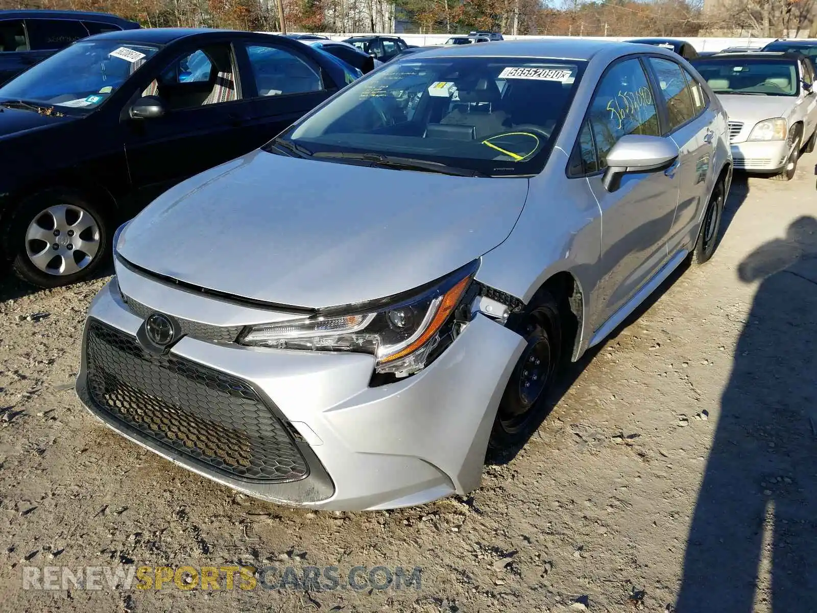 2 Photograph of a damaged car JTDEPRAE4LJ019908 TOYOTA COROLLA 2020