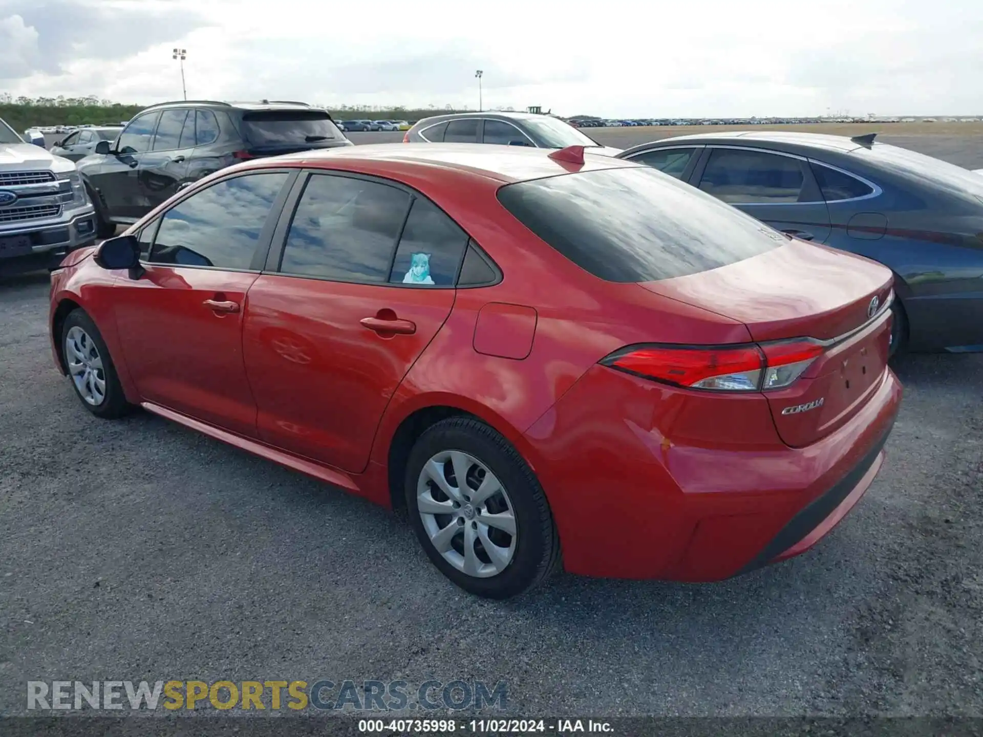3 Photograph of a damaged car JTDEPRAE4LJ020041 TOYOTA COROLLA 2020