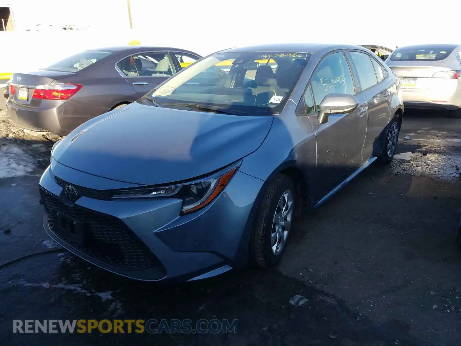 2 Photograph of a damaged car JTDEPRAE4LJ026356 TOYOTA COROLLA 2020