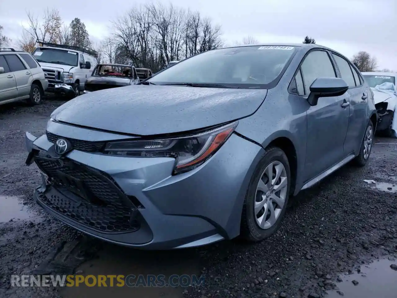 2 Photograph of a damaged car JTDEPRAE4LJ028401 TOYOTA COROLLA 2020