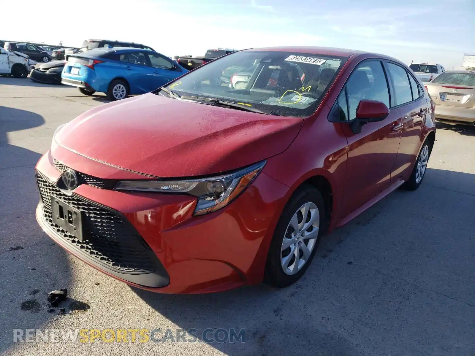 2 Photograph of a damaged car JTDEPRAE4LJ032500 TOYOTA COROLLA 2020