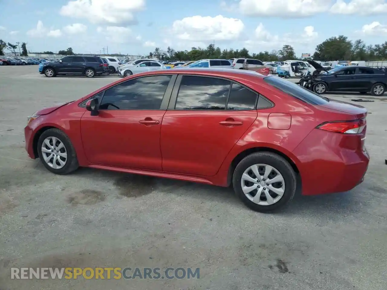 2 Фотография поврежденного автомобиля JTDEPRAE4LJ034215 TOYOTA COROLLA 2020