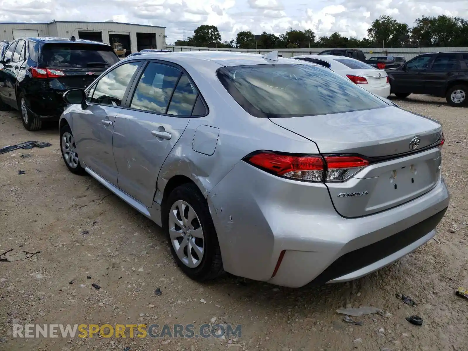3 fotografías del automóvil dañado JTDEPRAE4LJ036787 TOYOTA COROLLA 2020
