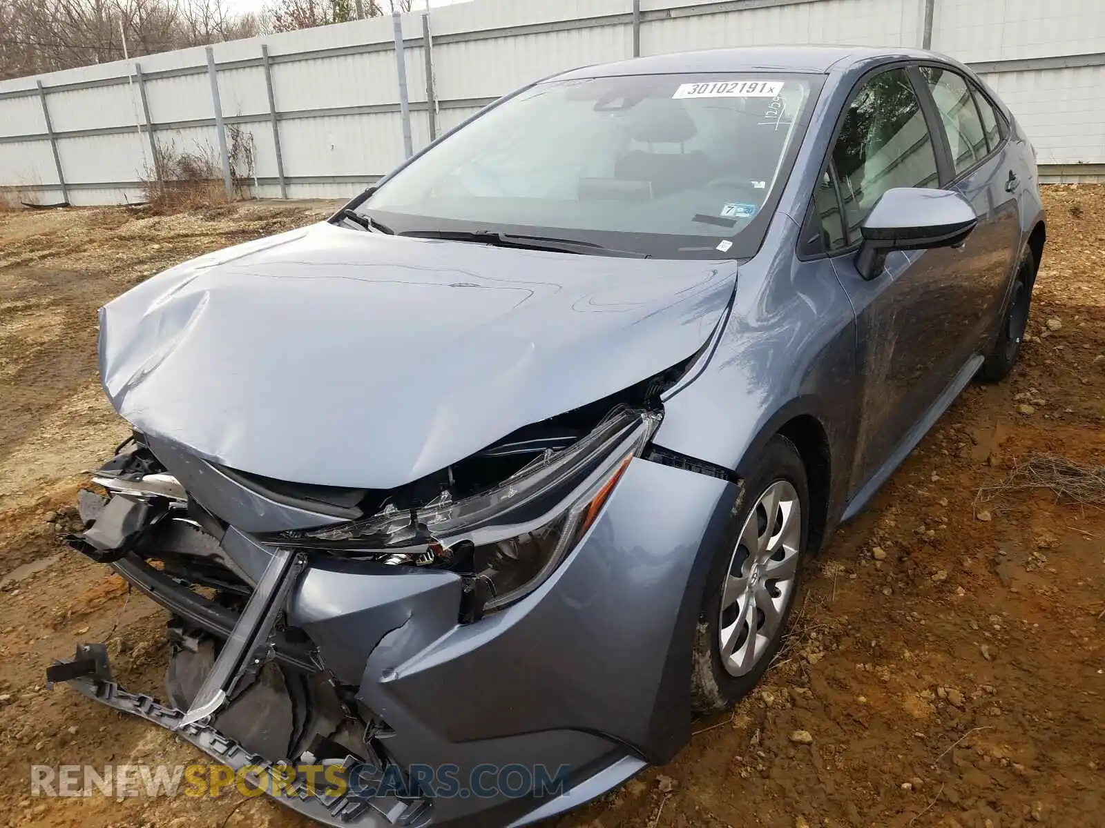 2 Photograph of a damaged car JTDEPRAE4LJ042458 TOYOTA COROLLA 2020