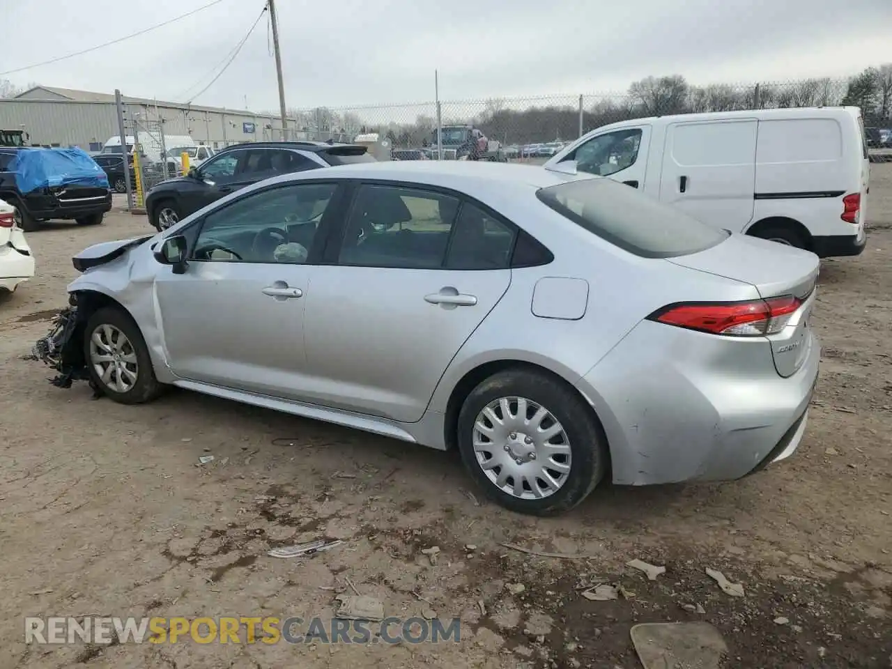 2 Photograph of a damaged car JTDEPRAE4LJ043612 TOYOTA COROLLA 2020
