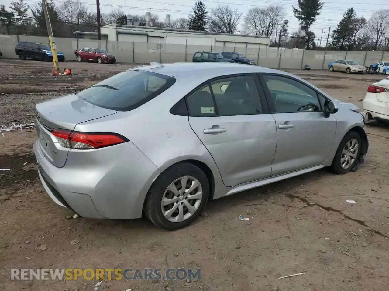 3 Photograph of a damaged car JTDEPRAE4LJ043612 TOYOTA COROLLA 2020