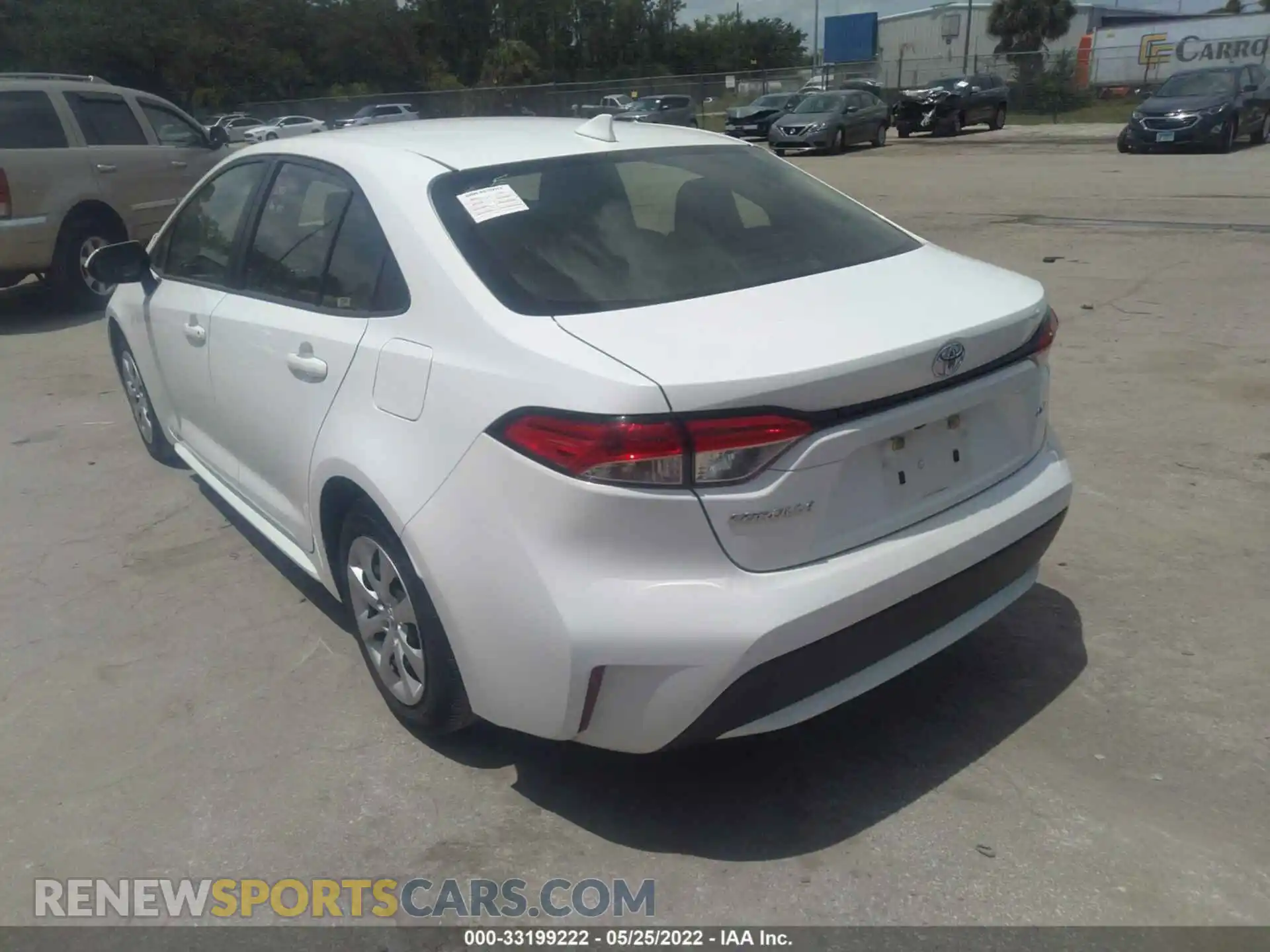 3 Photograph of a damaged car JTDEPRAE4LJ046574 TOYOTA COROLLA 2020