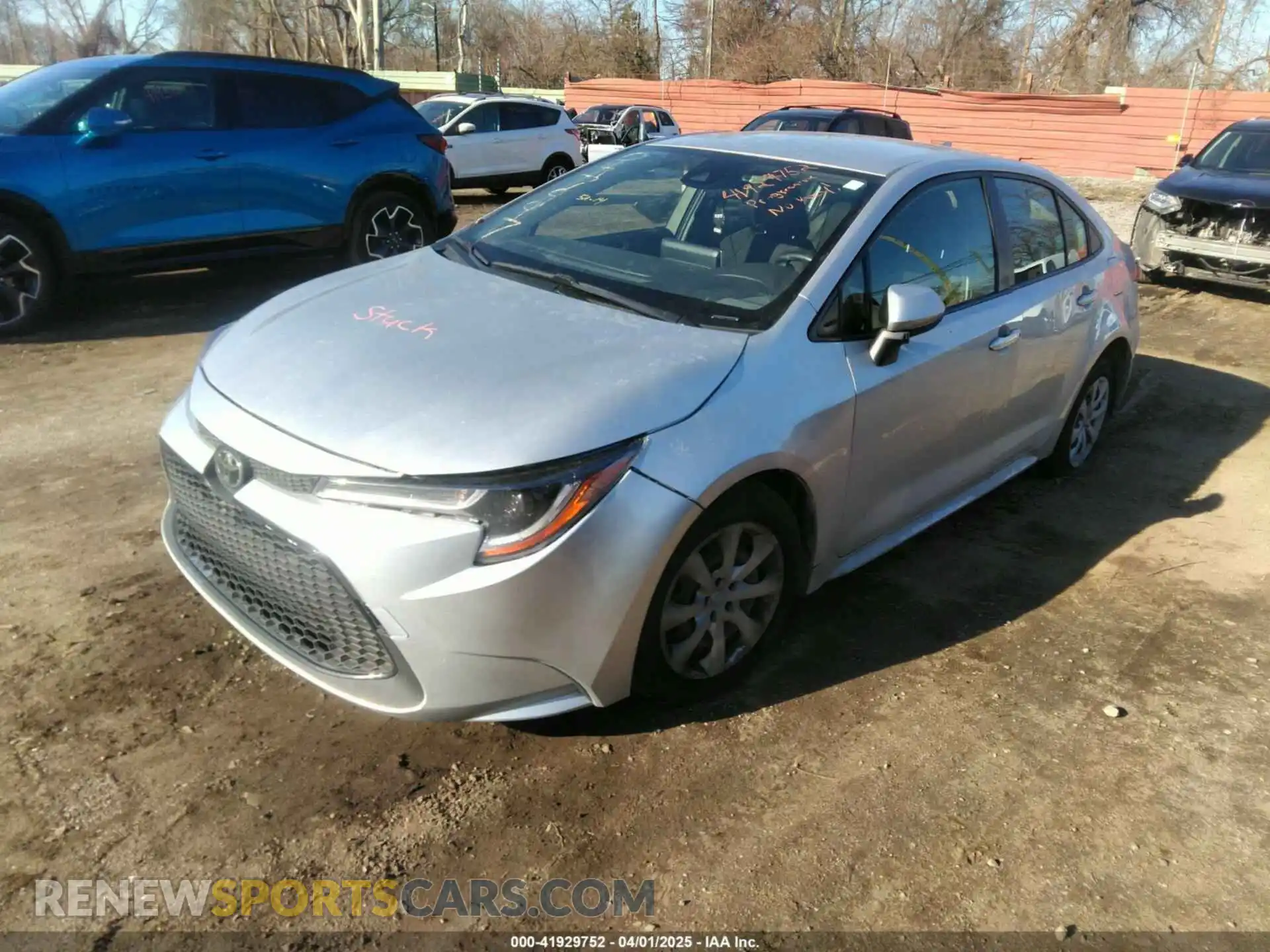2 Photograph of a damaged car JTDEPRAE4LJ047997 TOYOTA COROLLA 2020