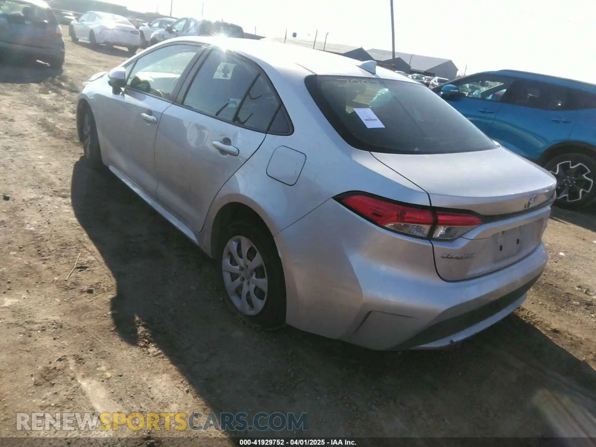 3 Photograph of a damaged car JTDEPRAE4LJ047997 TOYOTA COROLLA 2020