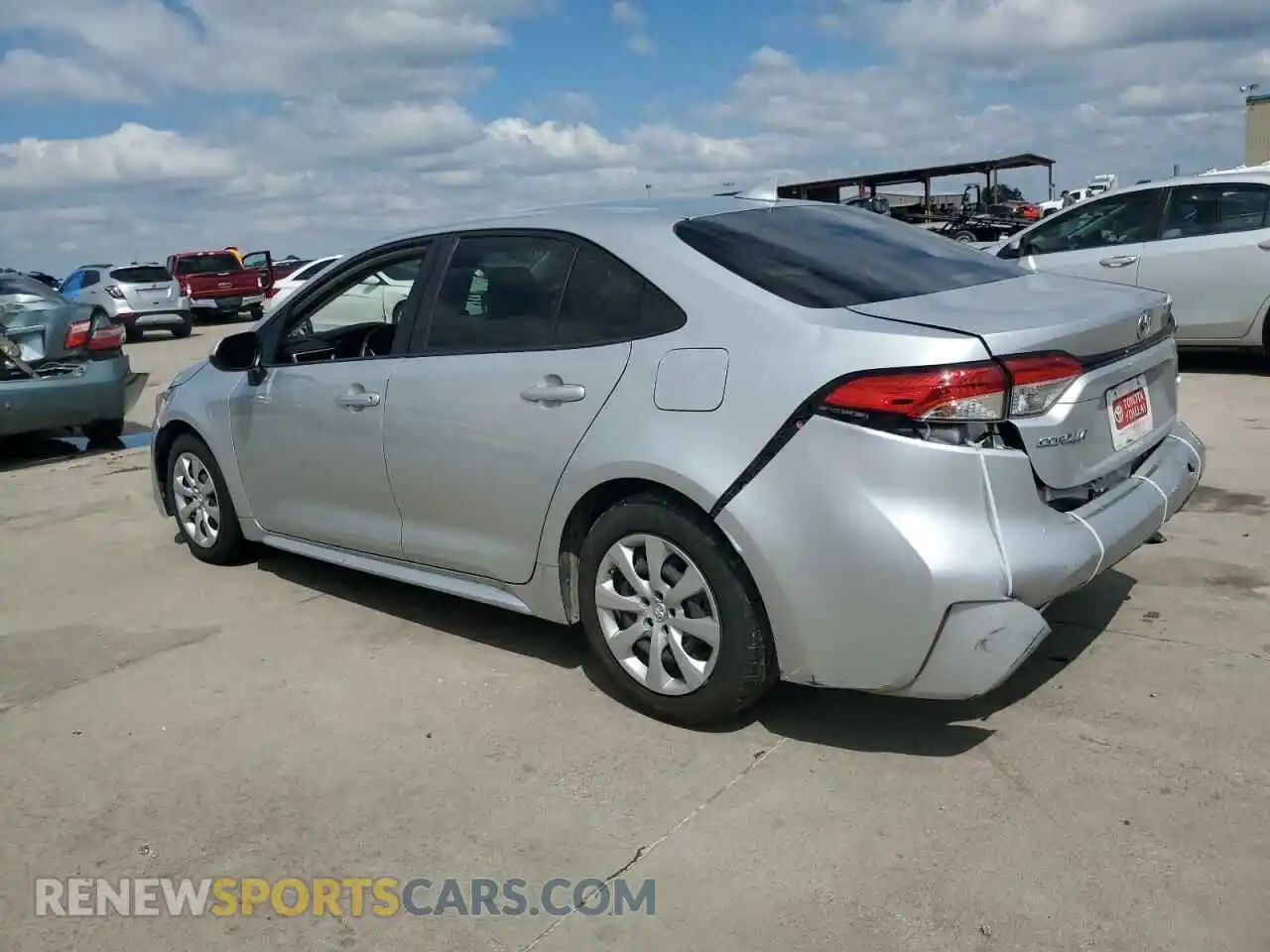 2 Photograph of a damaged car JTDEPRAE4LJ048454 TOYOTA COROLLA 2020