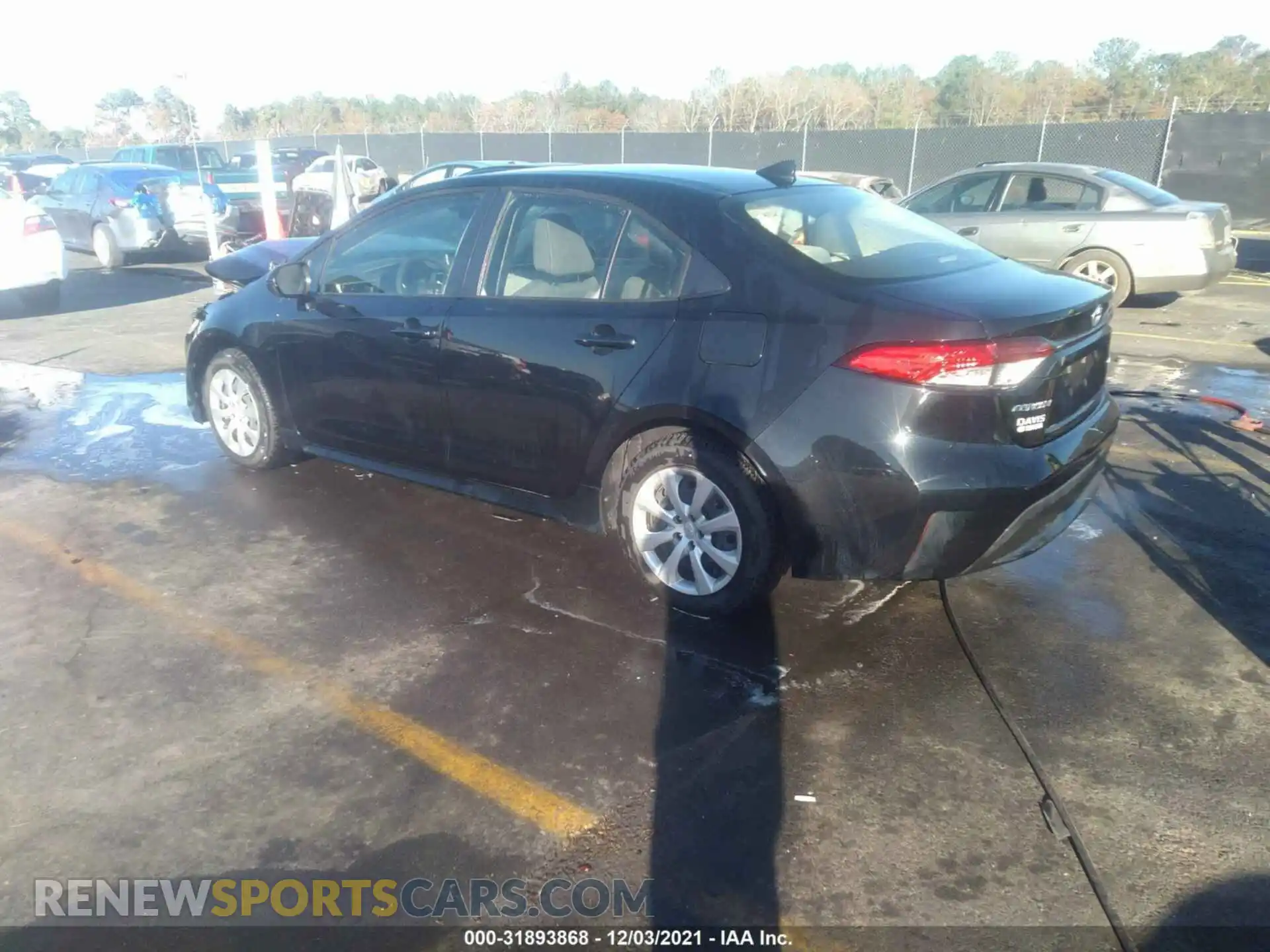 3 Photograph of a damaged car JTDEPRAE4LJ048664 TOYOTA COROLLA 2020