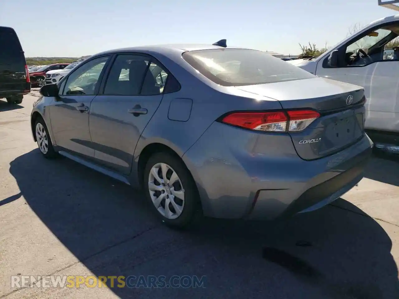 3 Photograph of a damaged car JTDEPRAE4LJ052228 TOYOTA COROLLA 2020