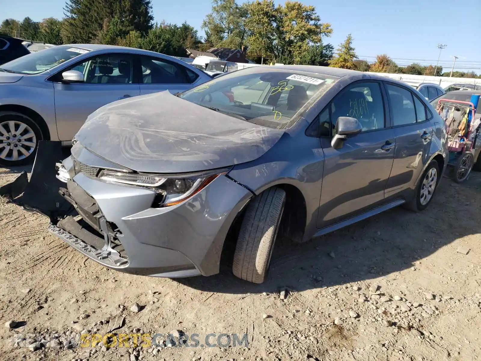 2 Photograph of a damaged car JTDEPRAE4LJ057929 TOYOTA COROLLA 2020