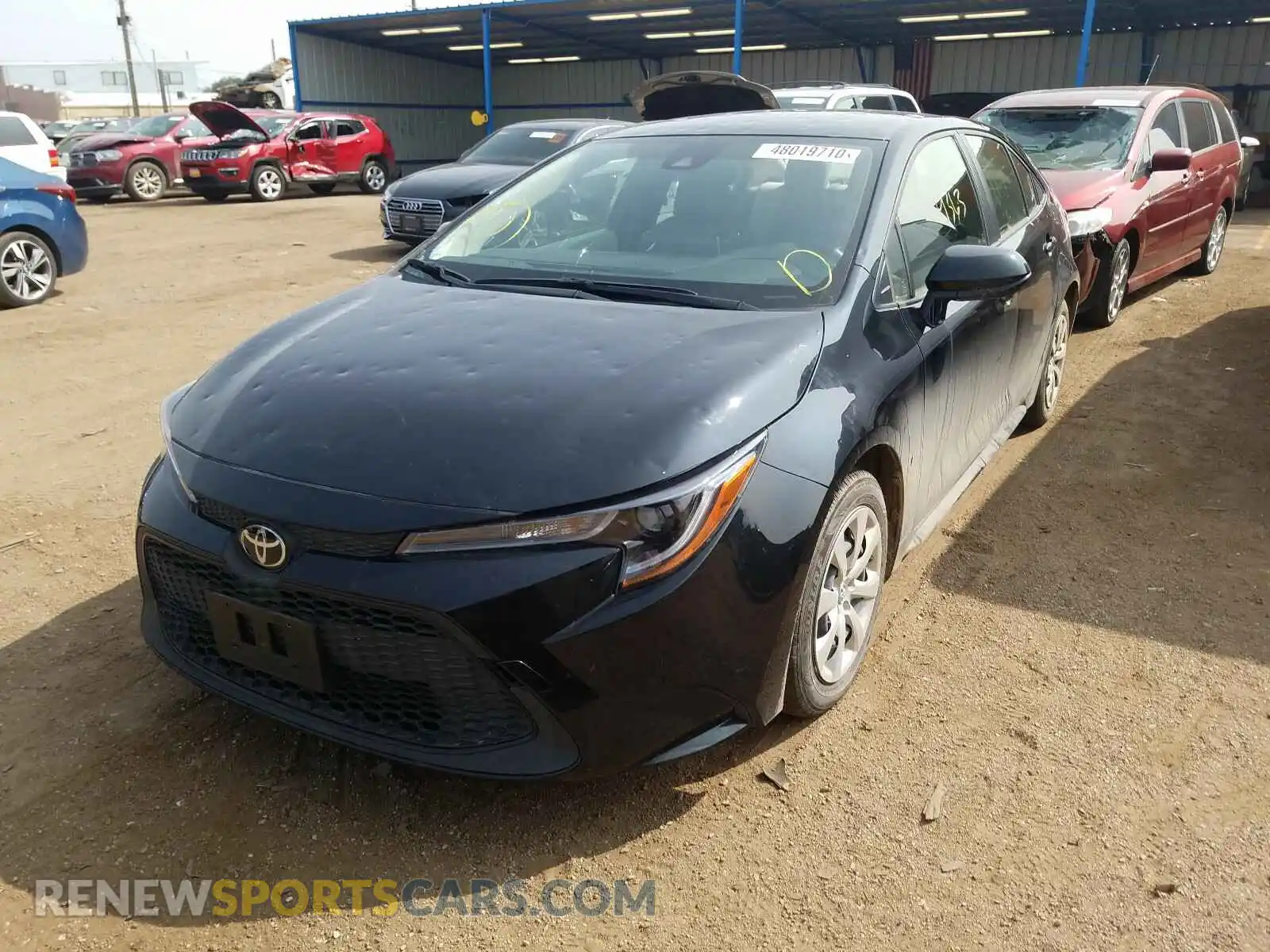 2 Photograph of a damaged car JTDEPRAE4LJ062077 TOYOTA COROLLA 2020