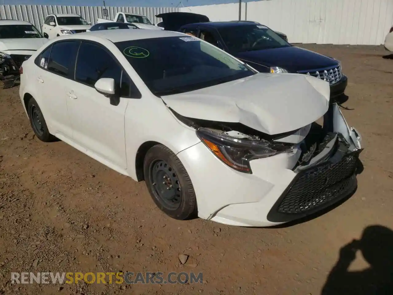1 Photograph of a damaged car JTDEPRAE4LJ063861 TOYOTA COROLLA 2020