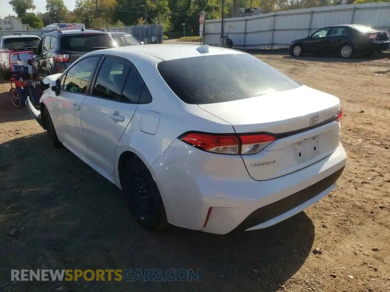 3 Photograph of a damaged car JTDEPRAE4LJ063861 TOYOTA COROLLA 2020