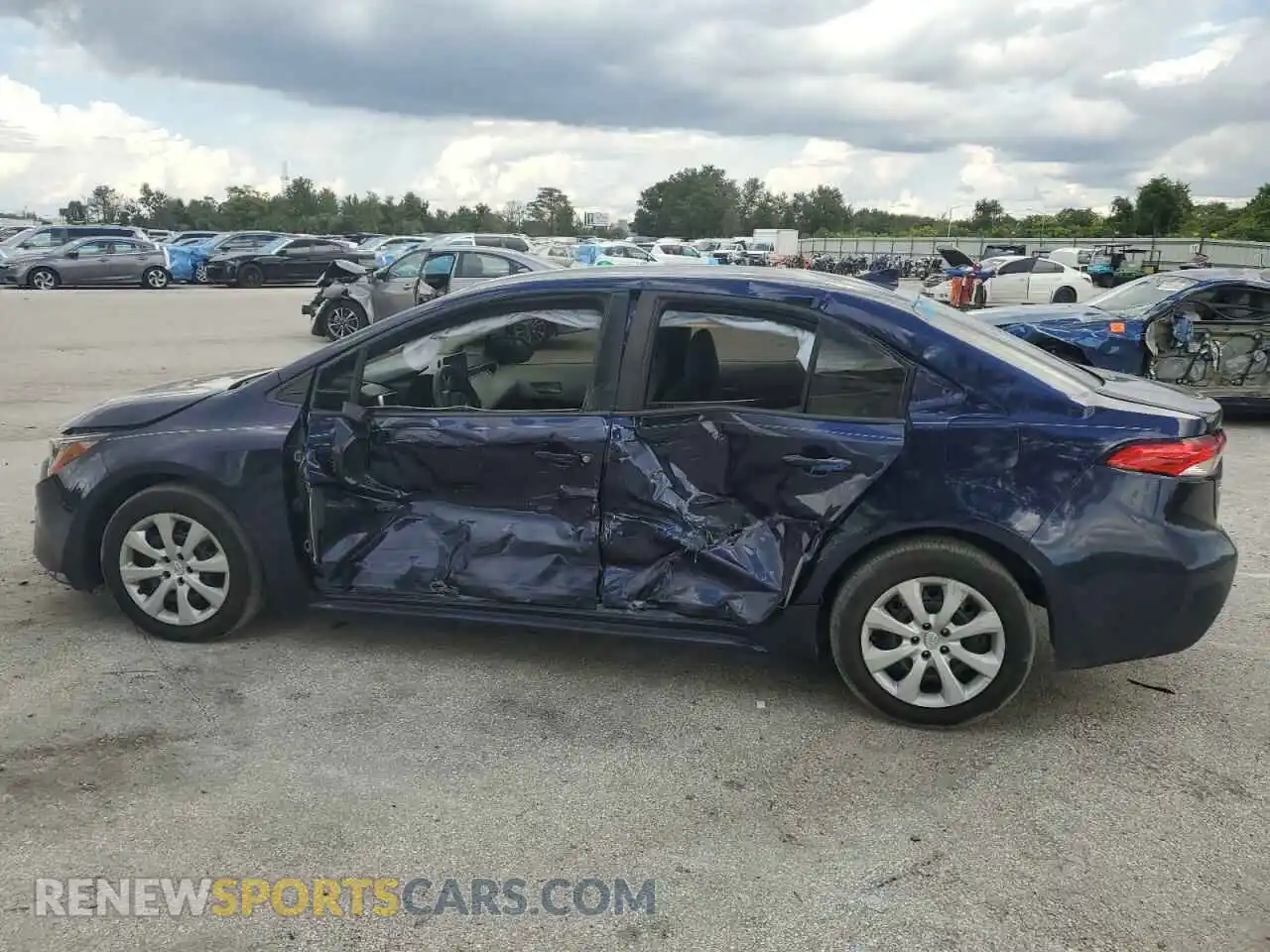 2 Photograph of a damaged car JTDEPRAE4LJ063875 TOYOTA COROLLA 2020