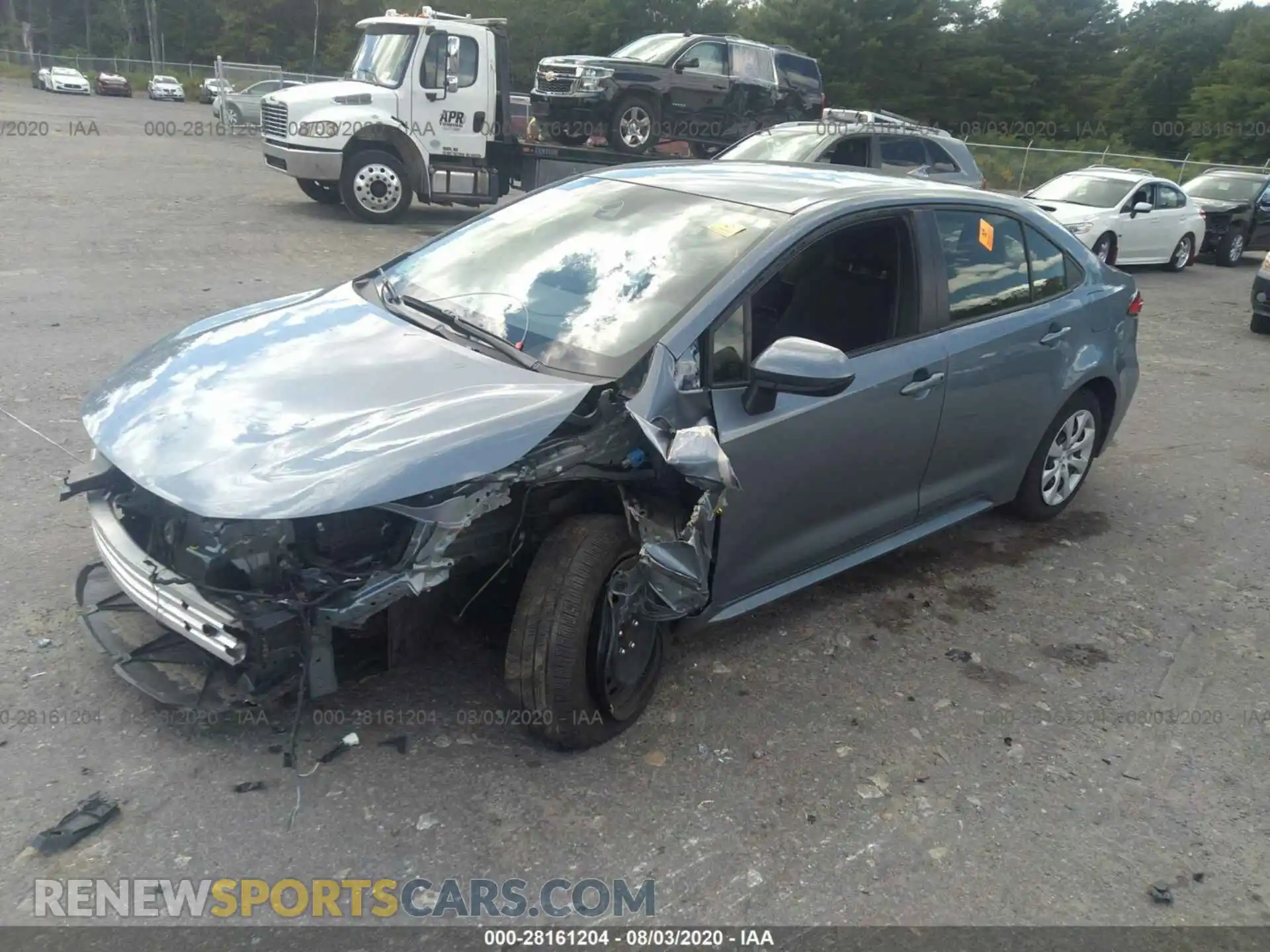 2 Photograph of a damaged car JTDEPRAE4LJ069367 TOYOTA COROLLA 2020