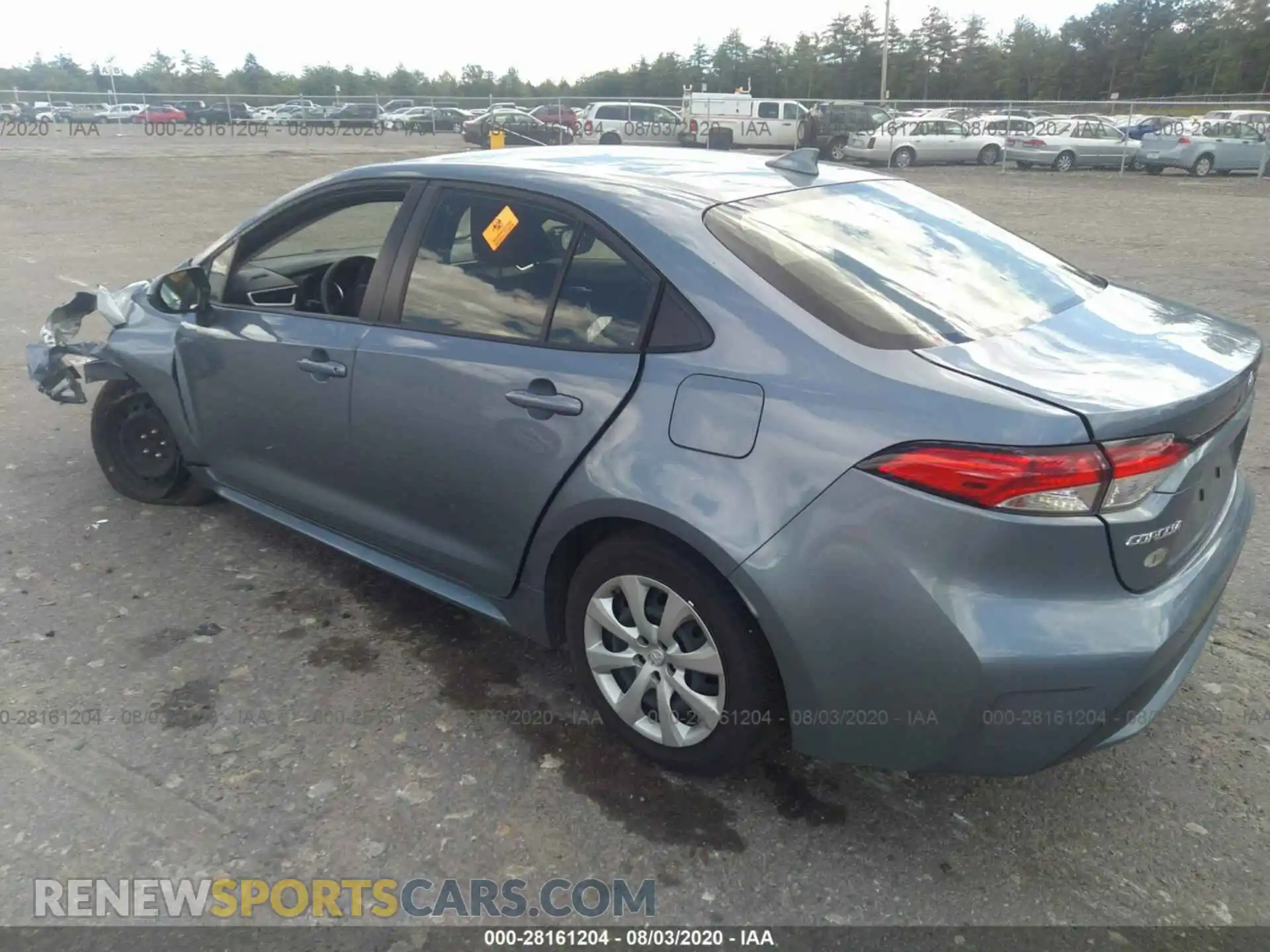 3 Photograph of a damaged car JTDEPRAE4LJ069367 TOYOTA COROLLA 2020