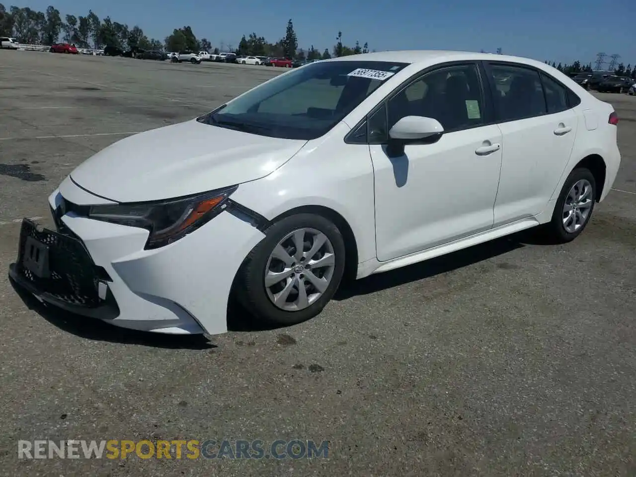 1 Photograph of a damaged car JTDEPRAE4LJ069787 TOYOTA COROLLA 2020