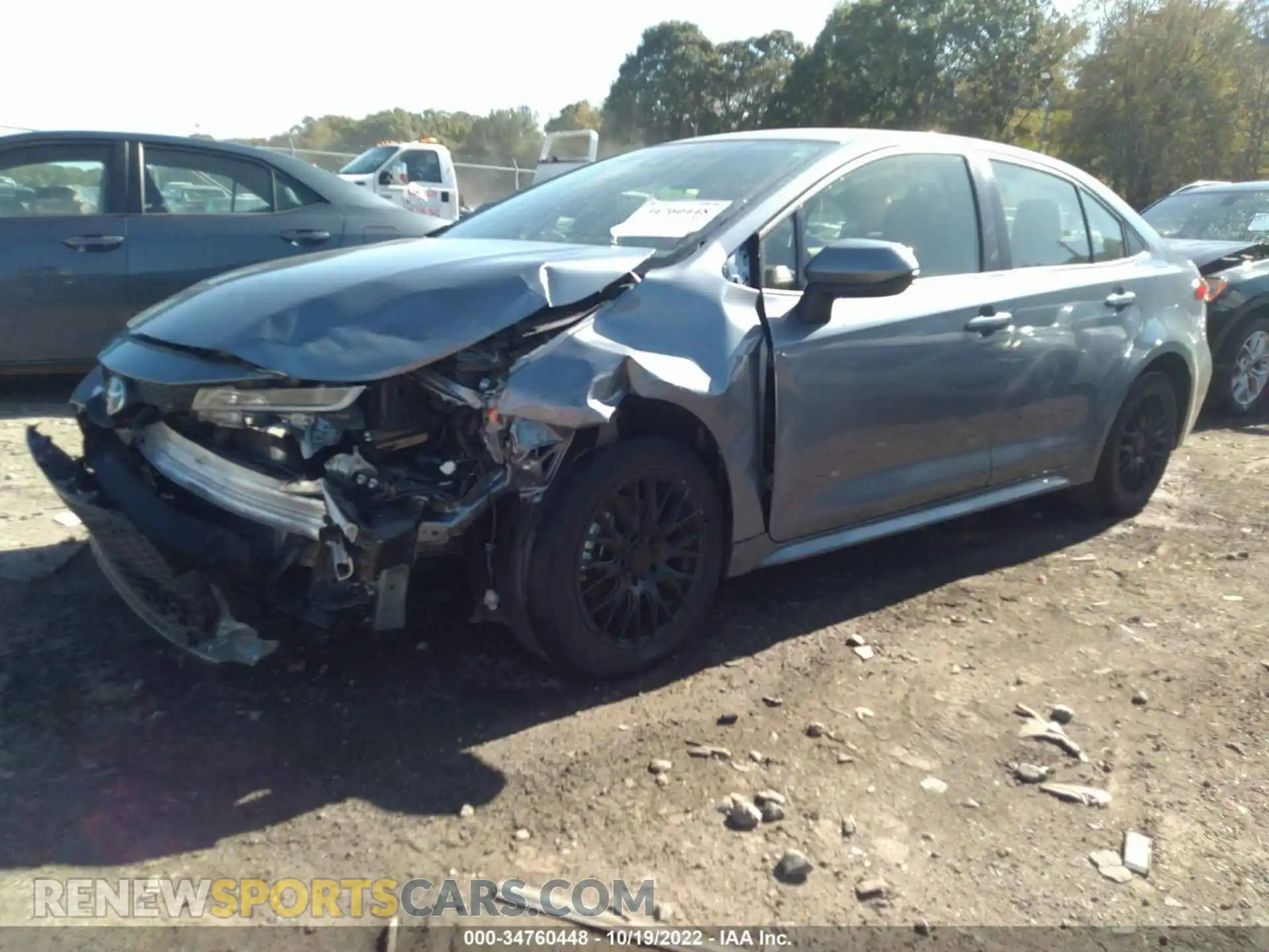 2 fotografías del automóvil dañado JTDEPRAE4LJ071748 TOYOTA COROLLA 2020