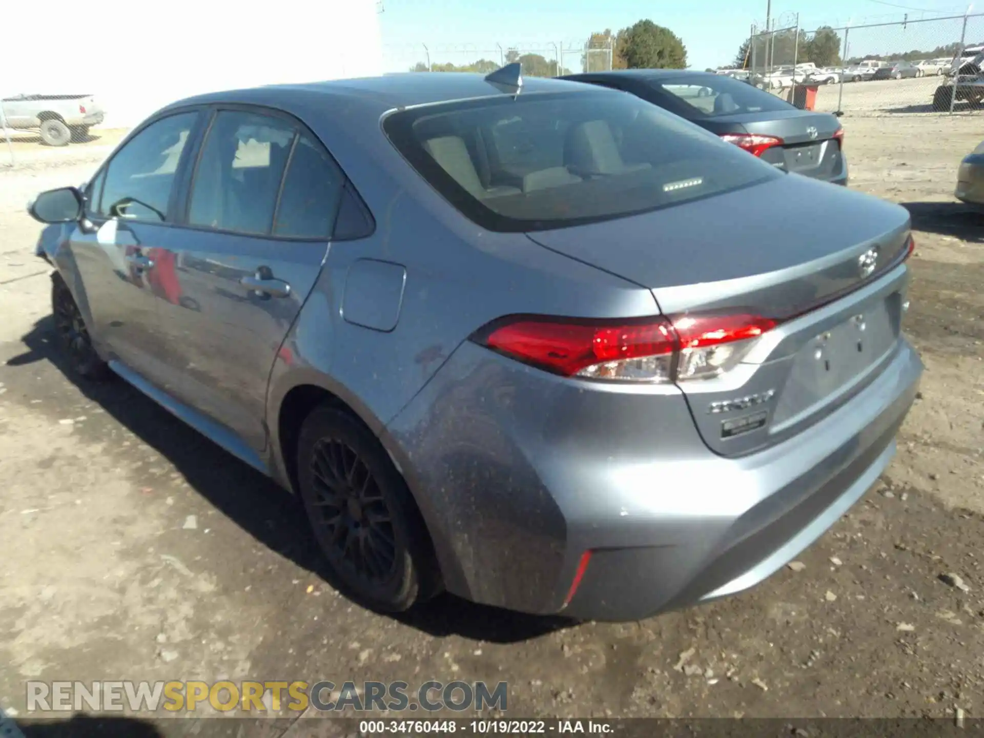 3 fotografías del automóvil dañado JTDEPRAE4LJ071748 TOYOTA COROLLA 2020