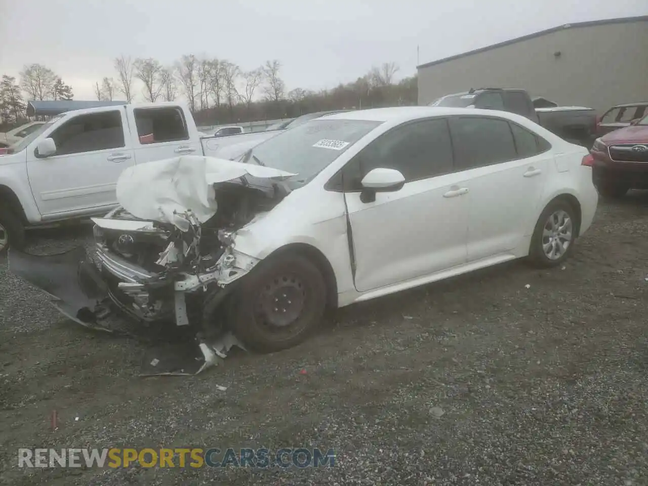 1 Photograph of a damaged car JTDEPRAE4LJ074472 TOYOTA COROLLA 2020
