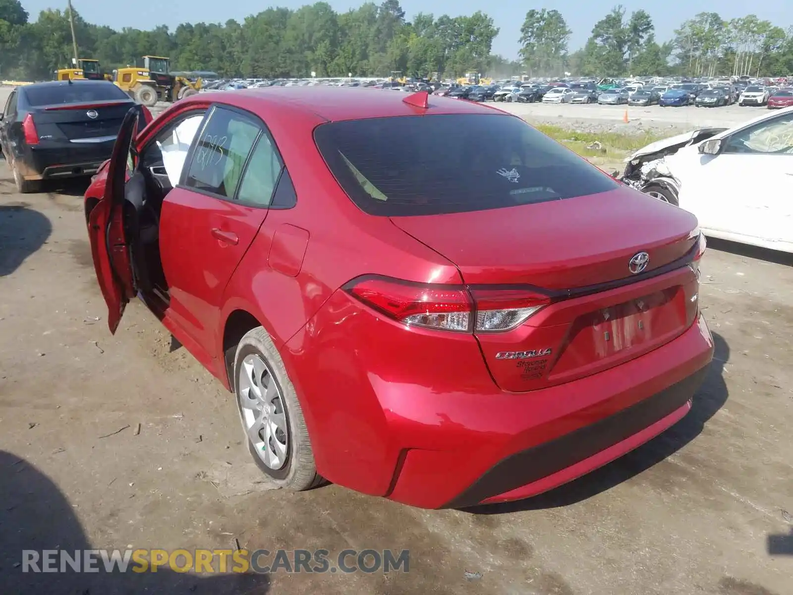 3 Photograph of a damaged car JTDEPRAE4LJ078182 TOYOTA COROLLA 2020