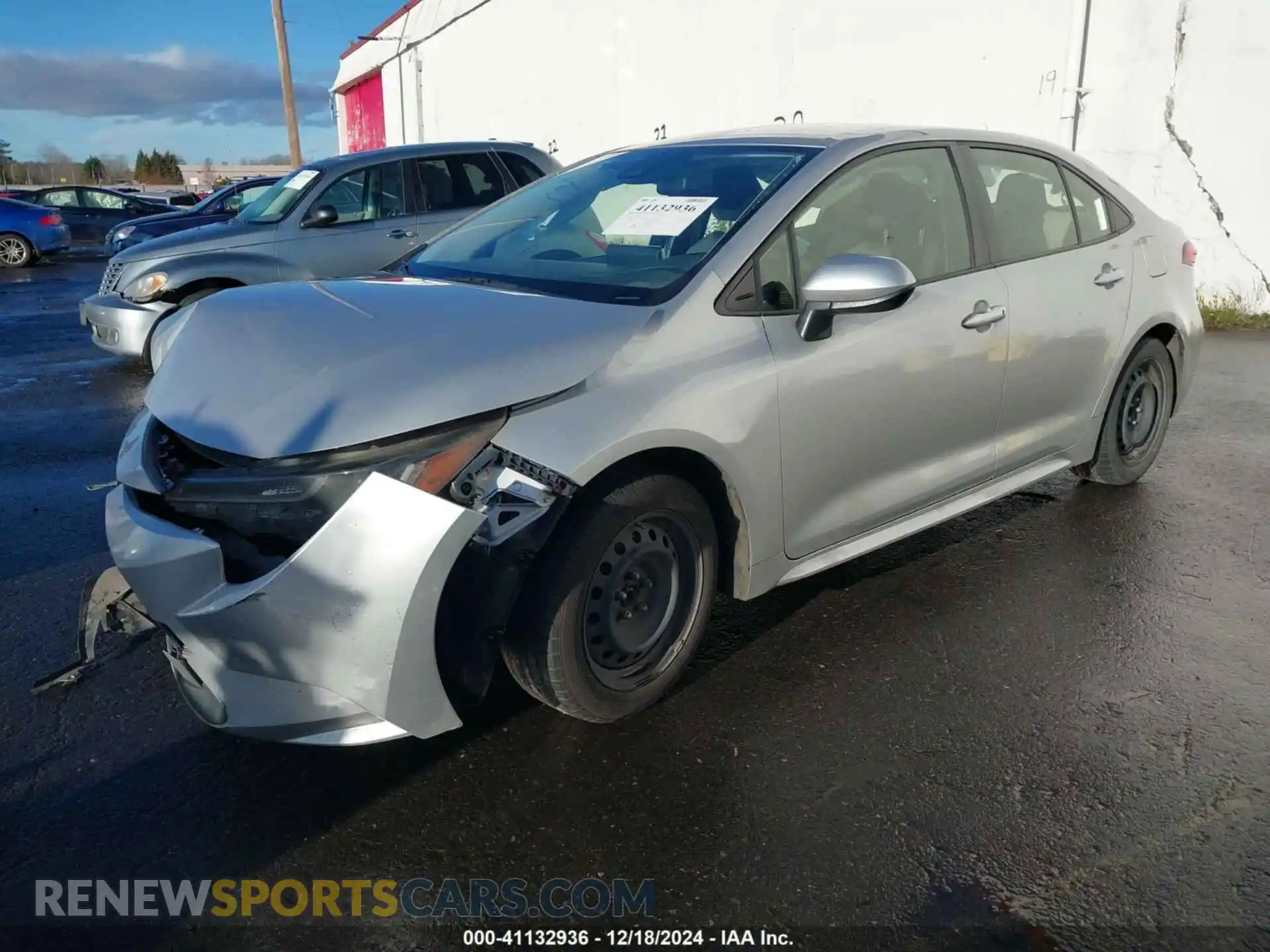 2 Photograph of a damaged car JTDEPRAE4LJ090137 TOYOTA COROLLA 2020