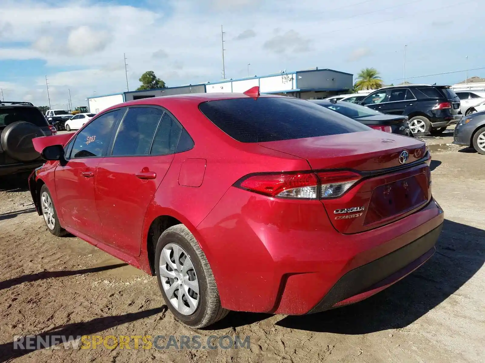3 Photograph of a damaged car JTDEPRAE4LJ092986 TOYOTA COROLLA 2020