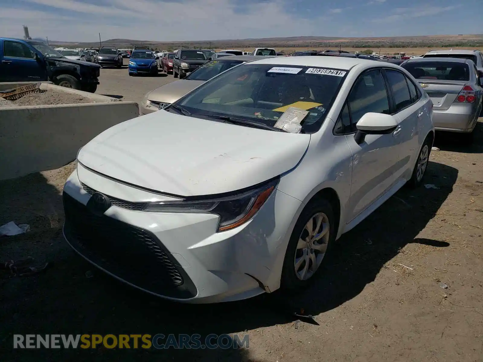 2 Photograph of a damaged car JTDEPRAE4LJ096696 TOYOTA COROLLA 2020