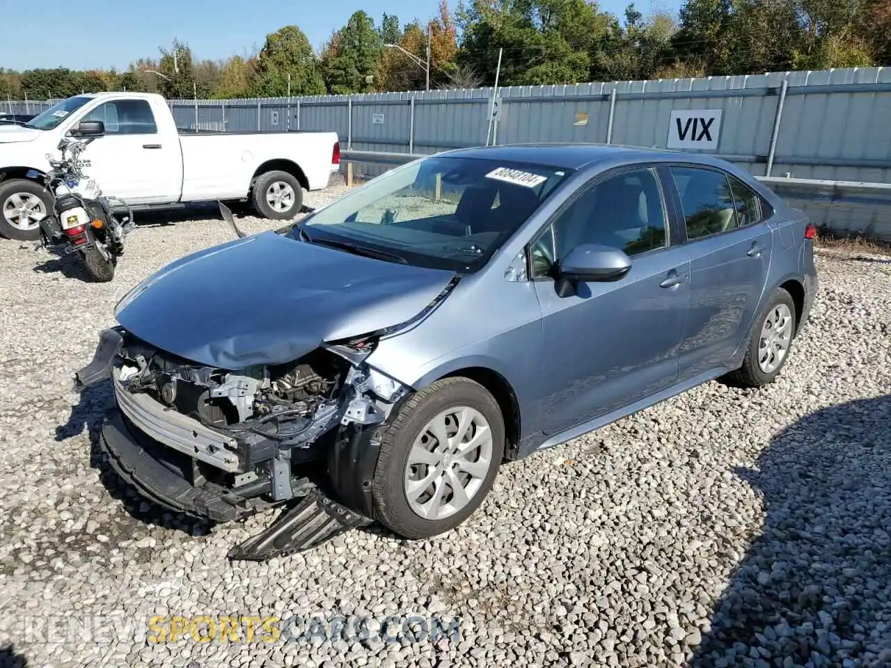1 Photograph of a damaged car JTDEPRAE4LJ111925 TOYOTA COROLLA 2020