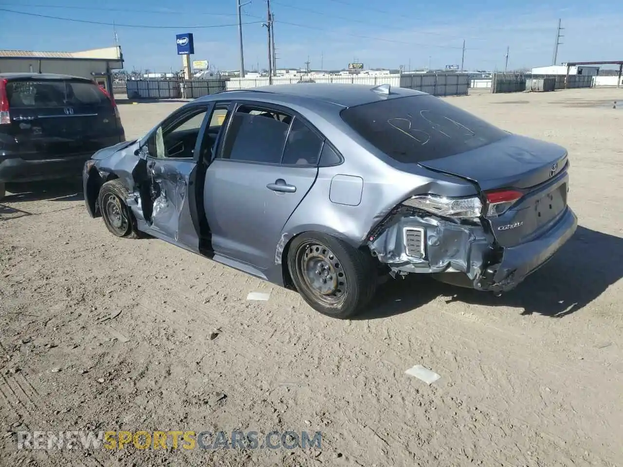 2 Photograph of a damaged car JTDEPRAE4LJ116607 TOYOTA COROLLA 2020