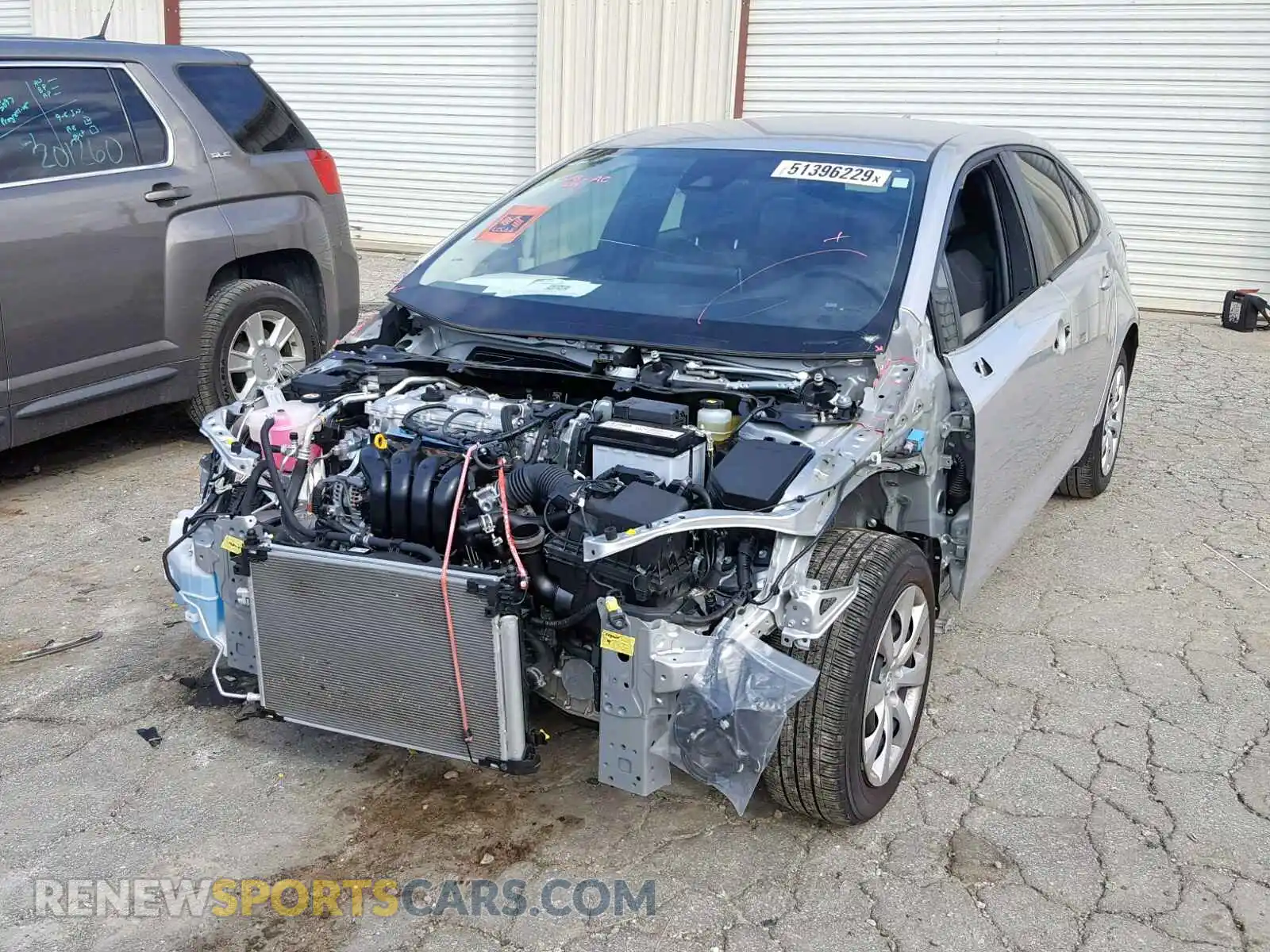 2 Photograph of a damaged car JTDEPRAE5LJ004348 TOYOTA COROLLA 2020