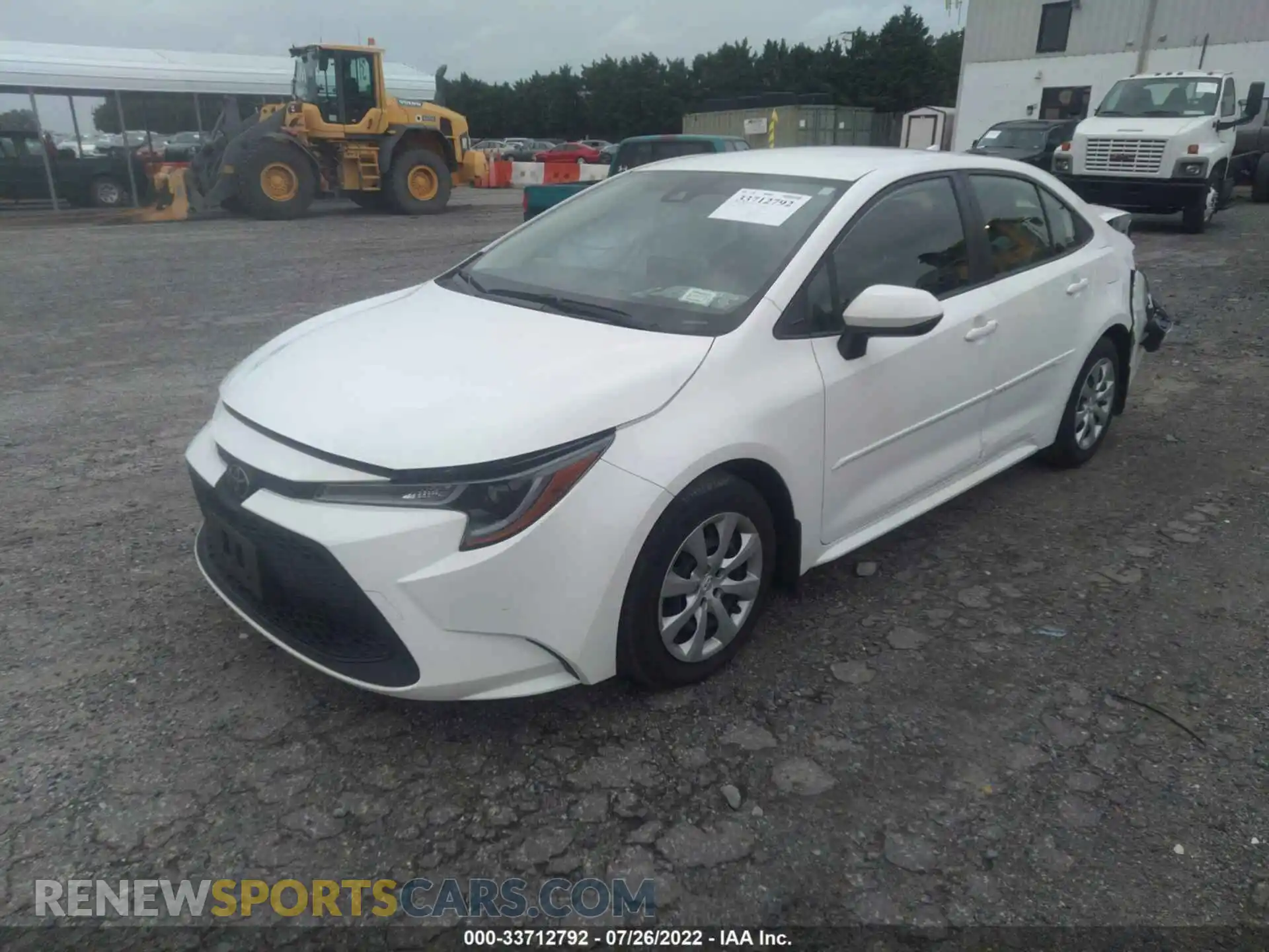 2 Photograph of a damaged car JTDEPRAE5LJ004401 TOYOTA COROLLA 2020