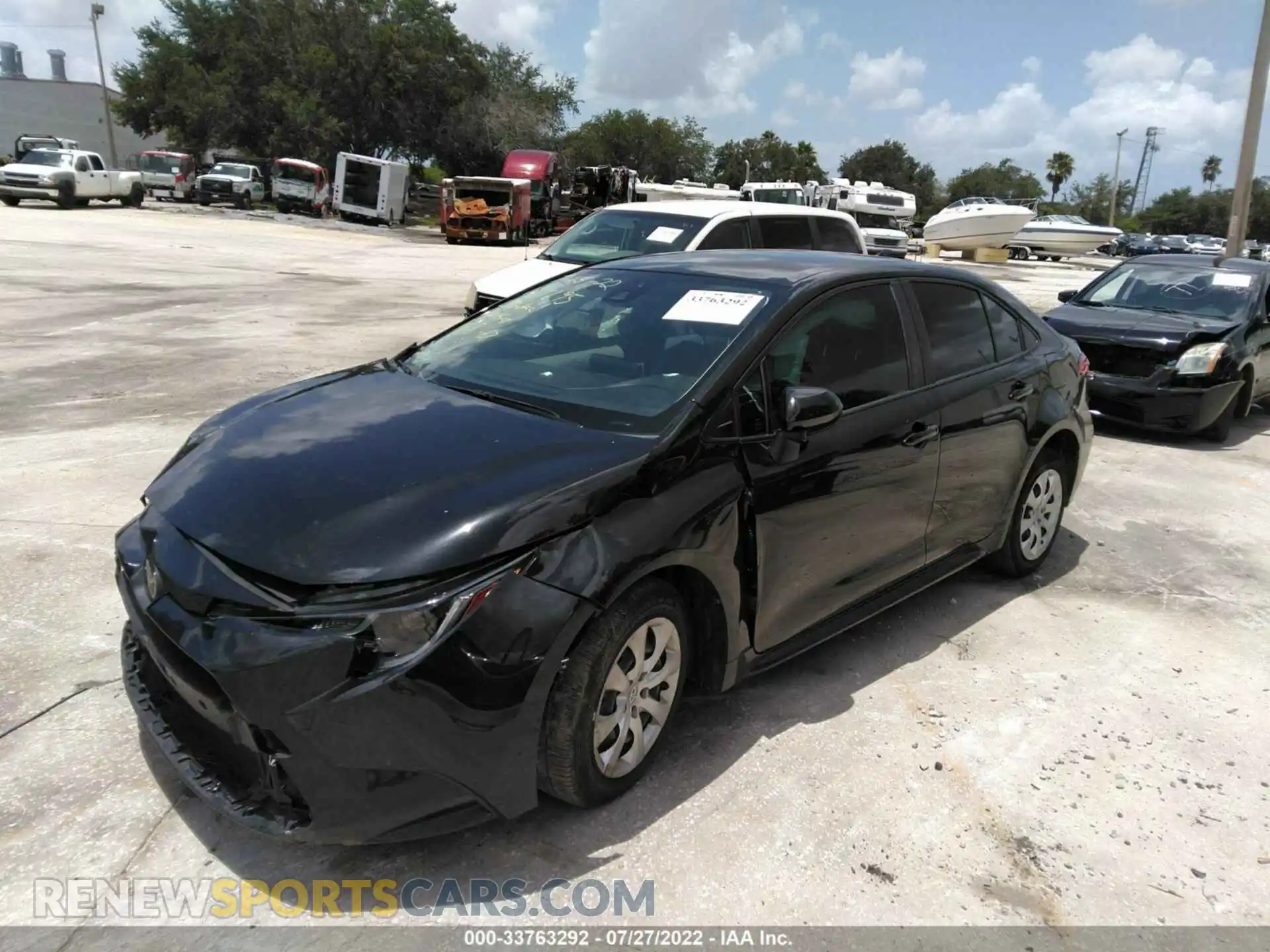 2 Photograph of a damaged car JTDEPRAE5LJ012563 TOYOTA COROLLA 2020