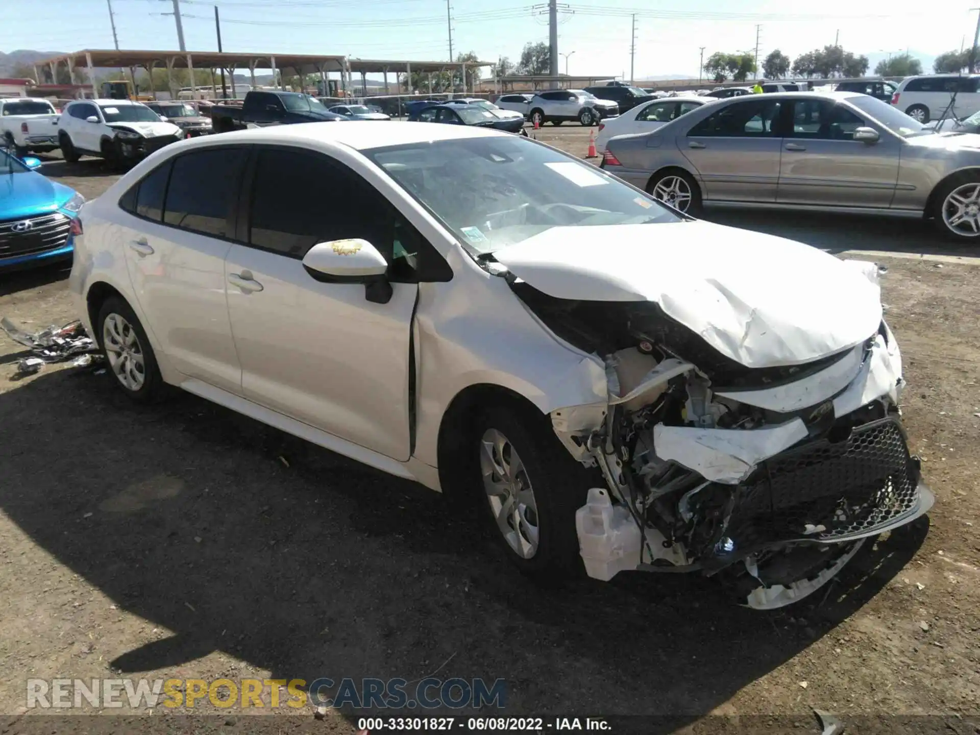 1 Photograph of a damaged car JTDEPRAE5LJ014149 TOYOTA COROLLA 2020
