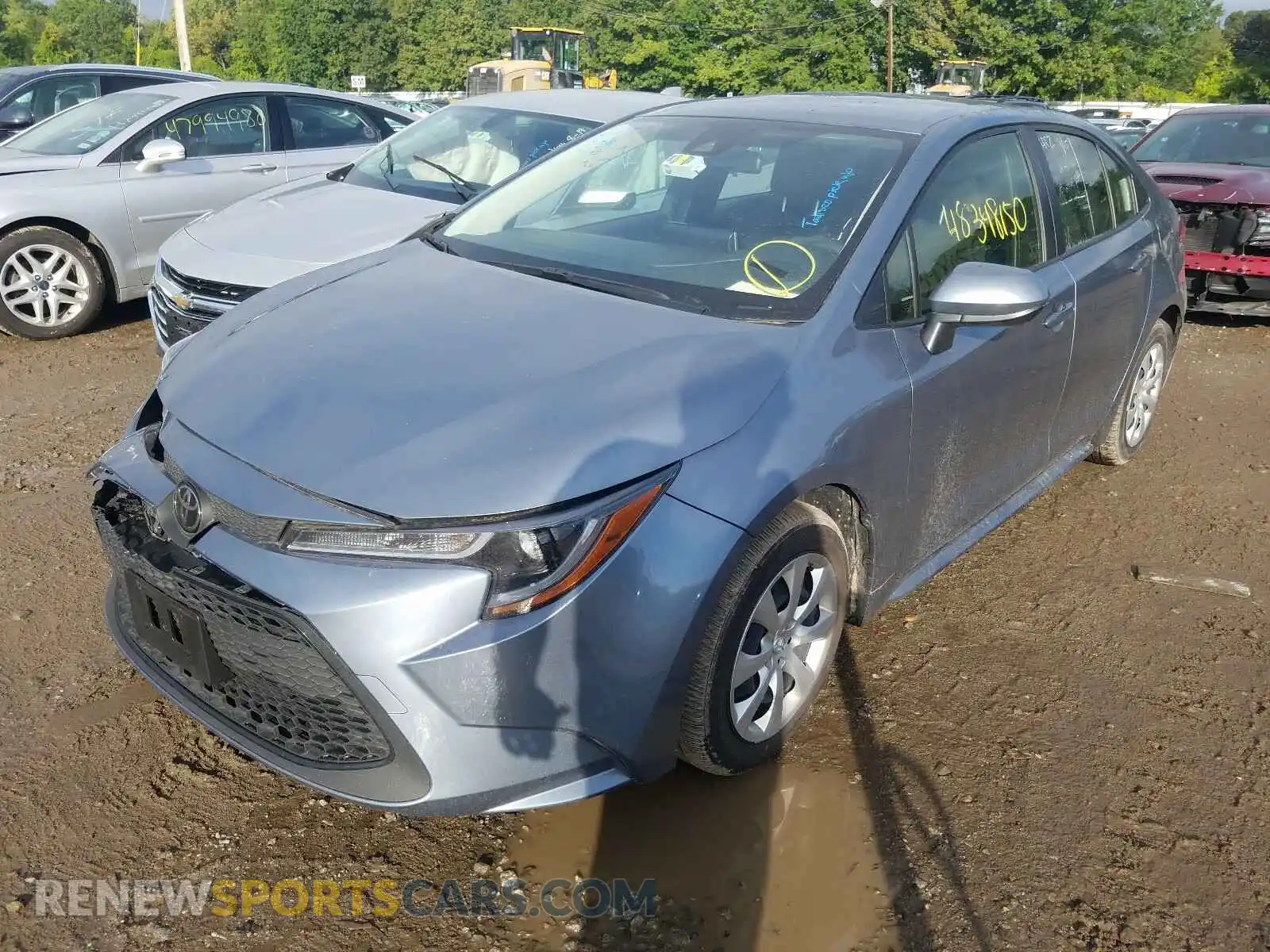 2 Photograph of a damaged car JTDEPRAE5LJ018136 TOYOTA COROLLA 2020