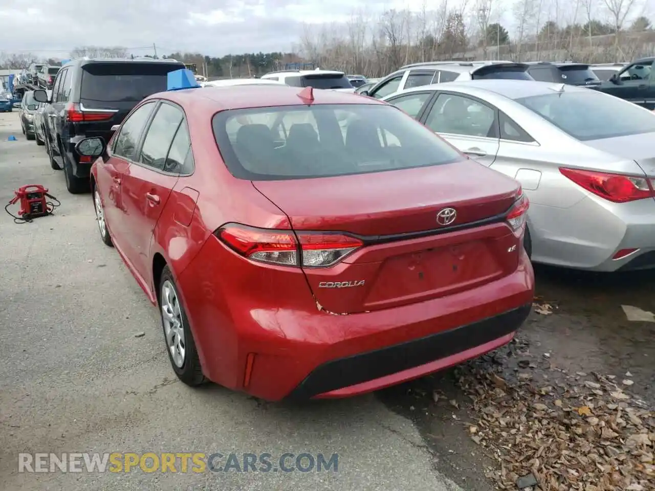 3 fotografías del automóvil dañado JTDEPRAE5LJ018525 TOYOTA COROLLA 2020