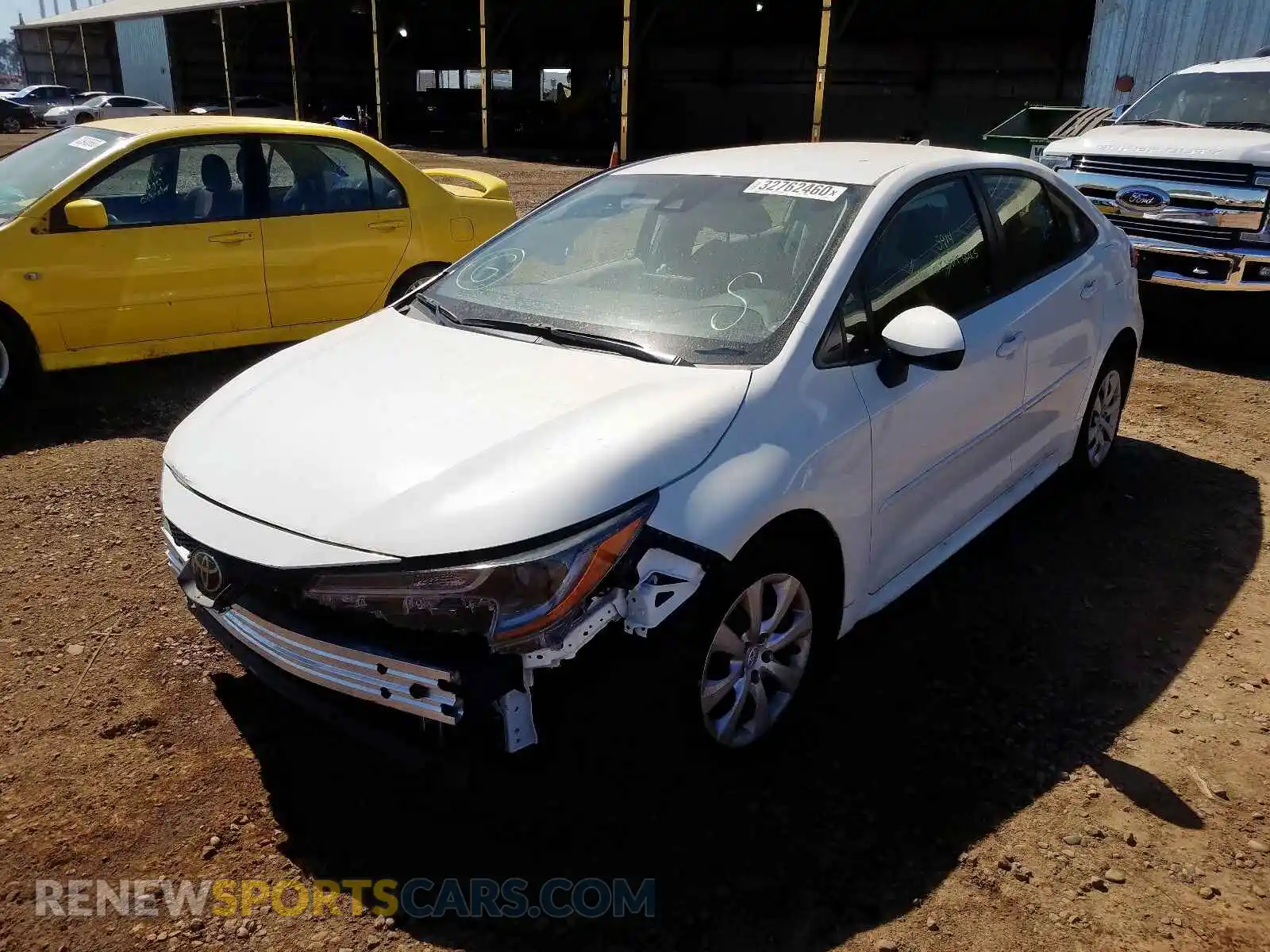 2 Photograph of a damaged car JTDEPRAE5LJ018749 TOYOTA COROLLA 2020