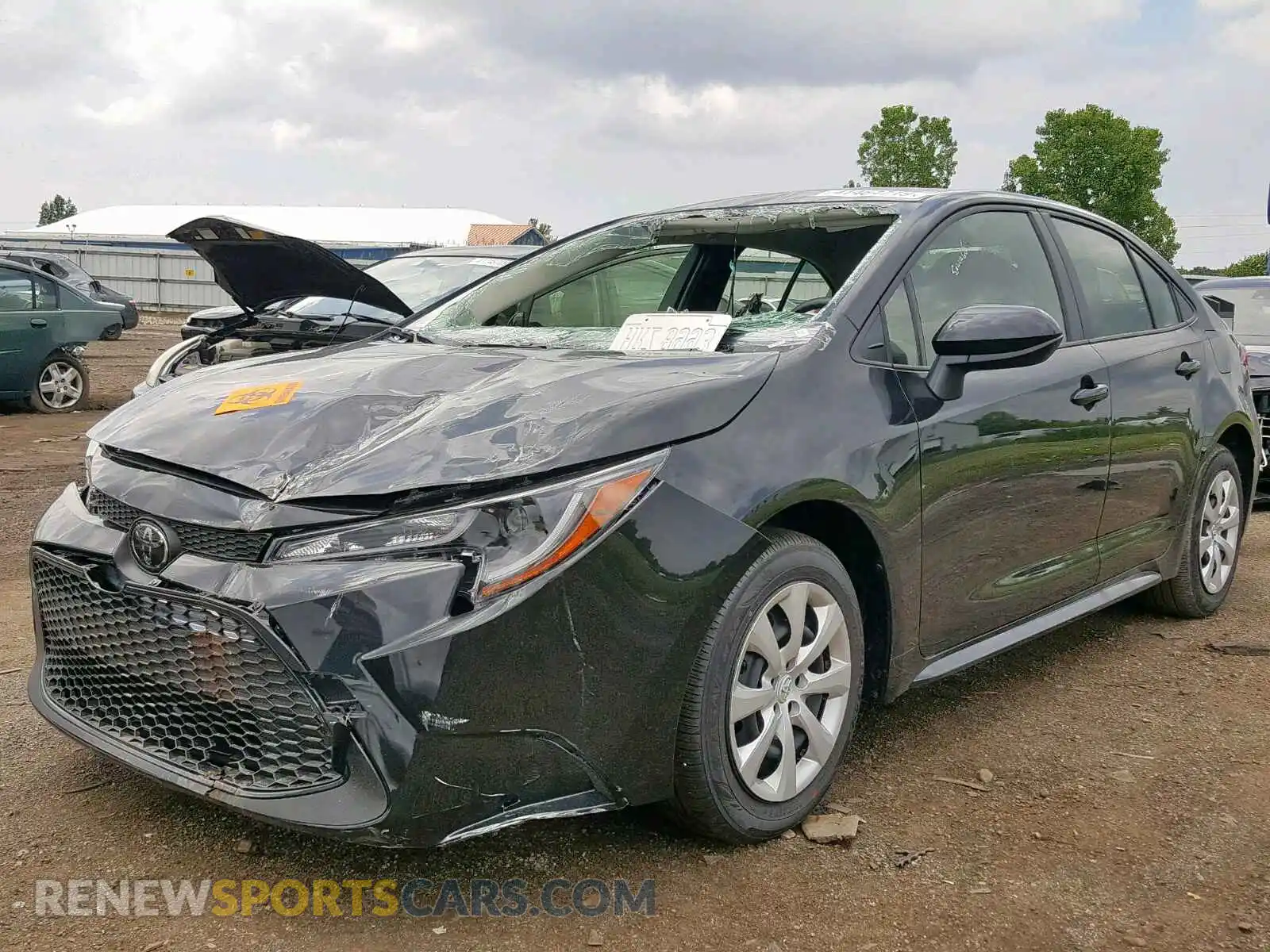 2 Photograph of a damaged car JTDEPRAE5LJ021523 TOYOTA COROLLA 2020