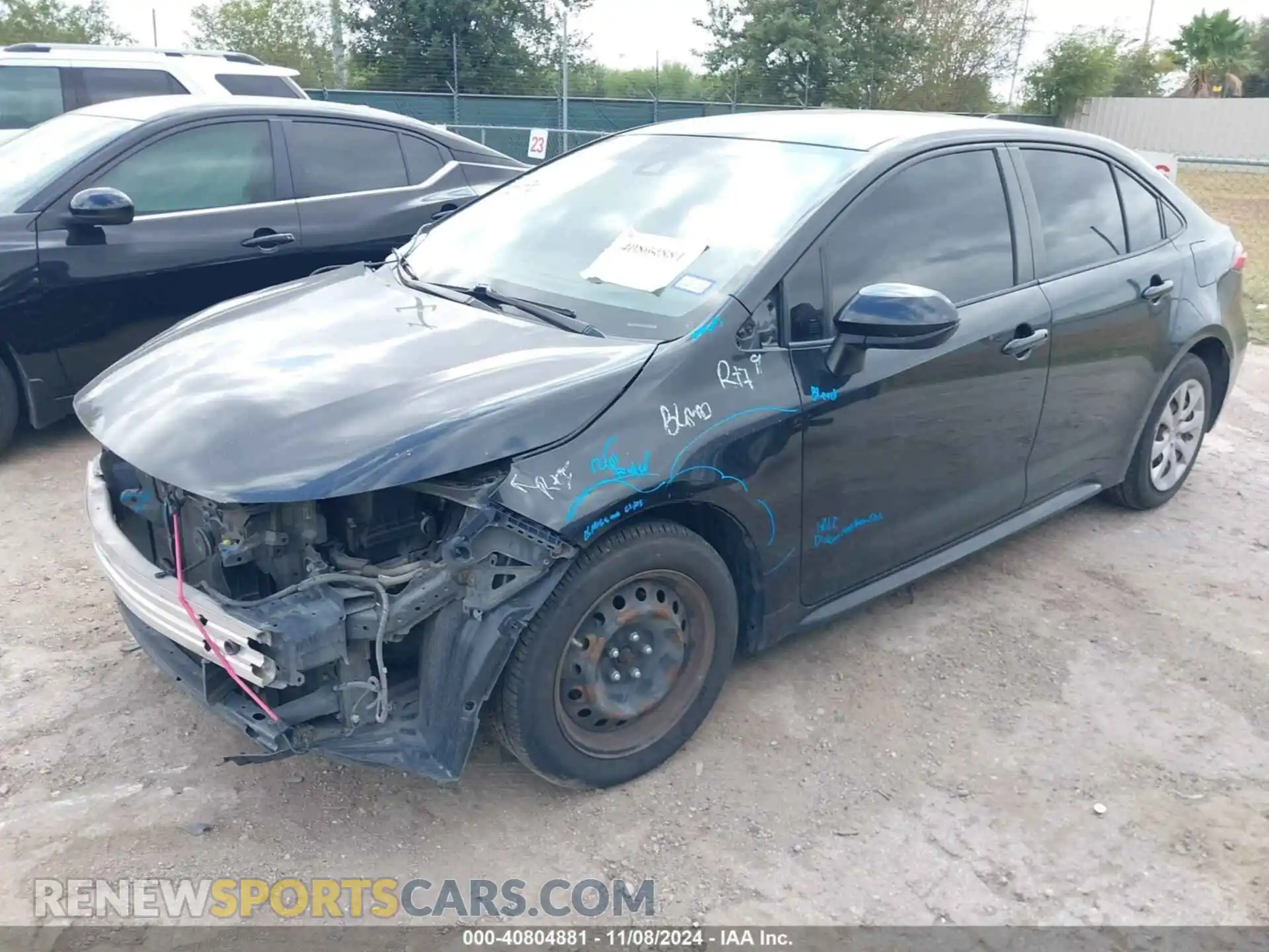 2 Photograph of a damaged car JTDEPRAE5LJ021568 TOYOTA COROLLA 2020