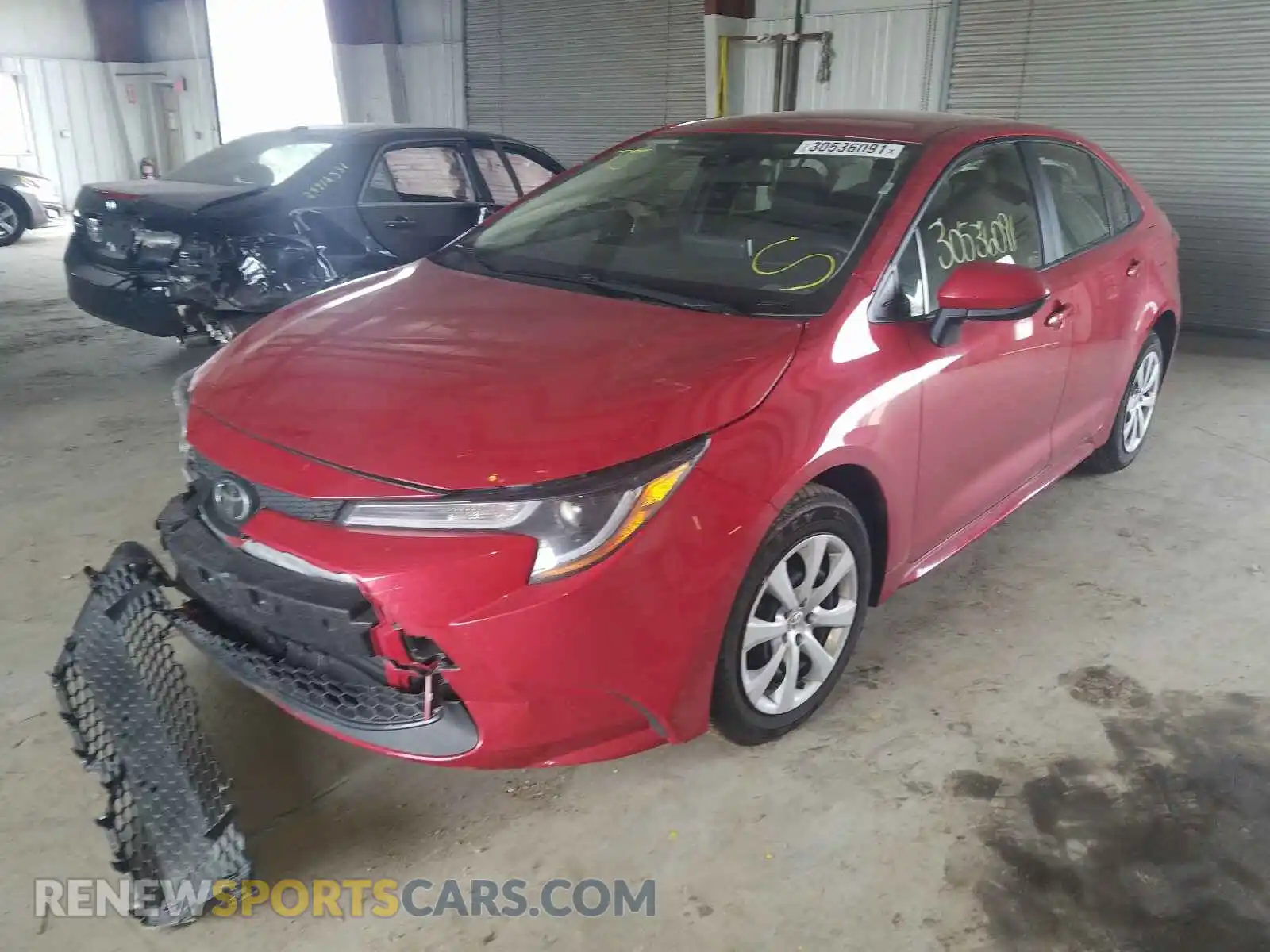 2 Photograph of a damaged car JTDEPRAE5LJ021683 TOYOTA COROLLA 2020